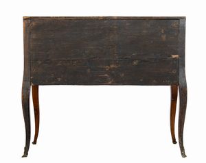 Ribalta italiana Luigi XVI in carrubo  - Asta  Arredi Antichi, Oggetti d'Arte, Curiosities con una selezione di tappeti - Associazione Nazionale - Case d'Asta italiane