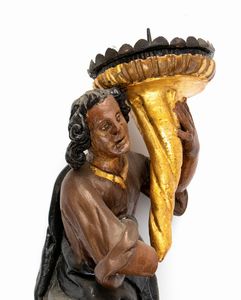 Torciere italiano per processione, Luigi XV  - Asta  Arredi Antichi, Oggetti d'Arte, Curiosities con una selezione di tappeti - Associazione Nazionale - Case d'Asta italiane