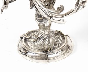 CHRISTOFLE : Coppia di candelabri francesi  - Asta  Arredi Antichi, Oggetti d'Arte, Curiosities con una selezione di tappeti - Associazione Nazionale - Case d'Asta italiane