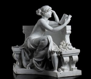 Louis Carier Belleuse (1848-1913) : Scultura in porcellana di Biscuit  - Asta  Arredi Antichi, Oggetti d'Arte, Curiosities con una selezione di tappeti - Associazione Nazionale - Case d'Asta italiane