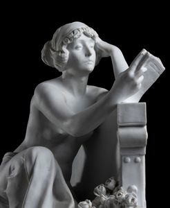 Louis Carier Belleuse (1848-1913) : Scultura in porcellana di Biscuit  - Asta  Arredi Antichi, Oggetti d'Arte, Curiosities con una selezione di tappeti - Associazione Nazionale - Case d'Asta italiane