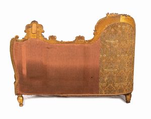 Divano dourmouse Luigi XVI  italiano  - Asta  Arredi Antichi, Oggetti d'Arte, Curiosities con una selezione di tappeti - Associazione Nazionale - Case d'Asta italiane