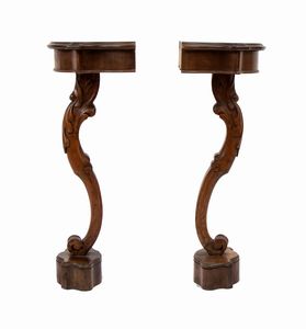 Coppia di console italiane, Luigi XVI  - Asta  Arredi Antichi, Oggetti d'Arte, Curiosities con una selezione di tappeti - Associazione Nazionale - Case d'Asta italiane