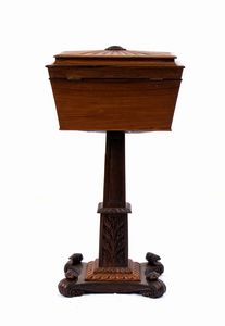 Tavolino porta tè William IV inglese  - Asta  Arredi Antichi, Oggetti d'Arte, Curiosities con una selezione di tappeti - Associazione Nazionale - Case d'Asta italiane