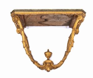 Consolina da muro e due poltrone in stile Veneziano  - Asta  Arredi Antichi, Oggetti d'Arte, Curiosities con una selezione di tappeti - Associazione Nazionale - Case d'Asta italiane