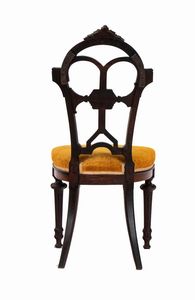 Gruppo di quattro sedie e divano Luigi Filippo francese  - Asta  Arredi Antichi, Oggetti d'Arte, Curiosities con una selezione di tappeti - Associazione Nazionale - Case d'Asta italiane