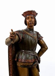 Coppia di sculture francesi in gesso  - Asta  Arredi Antichi, Oggetti d'Arte, Curiosities con una selezione di tappeti - Associazione Nazionale - Case d'Asta italiane