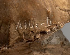 Achille  Alberti : Busto di donna in gesso  - Asta  Arredi Antichi, Oggetti d'Arte, Curiosities con una selezione di tappeti - Associazione Nazionale - Case d'Asta italiane