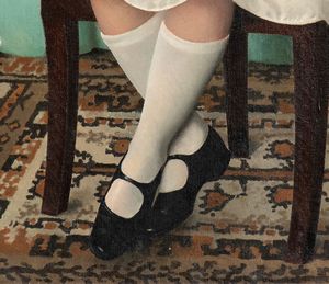 Robert Bouroult : Ritratto di fanciulla  - Asta  Arredi Antichi, Oggetti d'Arte, Curiosities con una selezione di tappeti - Associazione Nazionale - Case d'Asta italiane