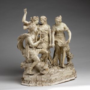 Scultura italiana in ceramica  - Asta  Arredi Antichi, Oggetti d'Arte, Curiosities con una selezione di tappeti - Associazione Nazionale - Case d'Asta italiane