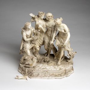 Scultura italiana in ceramica  - Asta  Arredi Antichi, Oggetti d'Arte, Curiosities con una selezione di tappeti - Associazione Nazionale - Case d'Asta italiane