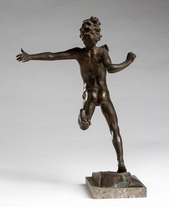 Giuseppe Renda : Scultura in bronzo  - Asta  Arredi Antichi, Oggetti d'Arte, Curiosities con una selezione di tappeti - Associazione Nazionale - Case d'Asta italiane