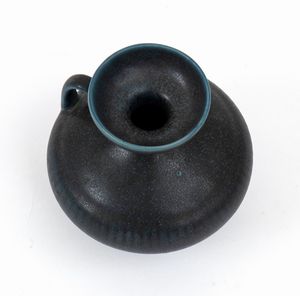 Gunnar Nylund per Rörstrand : Vaso in Grés  - Asta  Arredi Antichi, Oggetti d'Arte, Curiosities con una selezione di tappeti - Associazione Nazionale - Case d'Asta italiane