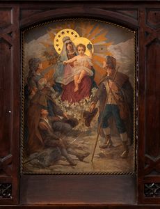 Altare italiano della Madonna delle nevi  - Asta  Arredi Antichi, Oggetti d'Arte, Curiosities con una selezione di tappeti - Associazione Nazionale - Case d'Asta italiane