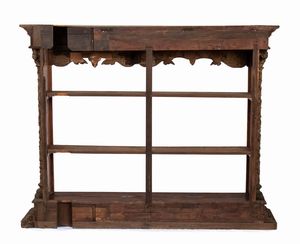 Libreria dipinta italiana Luigi XVI  - Asta  Arredi Antichi, Oggetti d'Arte, Curiosities con una selezione di tappeti - Associazione Nazionale - Case d'Asta italiane