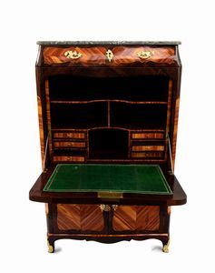 François Rübestück : Secretaire francese Luigi XV  - Asta  Arredi Antichi, Oggetti d'Arte, Curiosities con una selezione di tappeti - Associazione Nazionale - Case d'Asta italiane