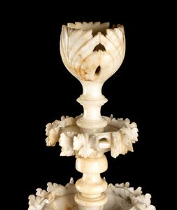 Coppia di lampade italiane in alabastro  - Asta  Arredi Antichi, Oggetti d'Arte, Curiosities con una selezione di tappeti - Associazione Nazionale - Case d'Asta italiane