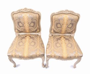 Pierre Leduc : Coppia di poltrone Francesi, Luigi XV  - Asta  Arredi Antichi, Oggetti d'Arte, Curiosities con una selezione di tappeti - Associazione Nazionale - Case d'Asta italiane