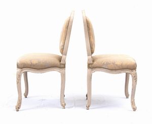 Pierre Leduc : Coppia di poltrone Francesi, Luigi XV  - Asta  Arredi Antichi, Oggetti d'Arte, Curiosities con una selezione di tappeti - Associazione Nazionale - Case d'Asta italiane