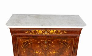 Louis Edouard Lemachard : Secretaire francese Carlo X  - Asta  Arredi Antichi, Oggetti d'Arte, Curiosities con una selezione di tappeti - Associazione Nazionale - Case d'Asta italiane