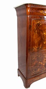 Louis Edouard Lemachard : Secretaire francese Carlo X  - Asta  Arredi Antichi, Oggetti d'Arte, Curiosities con una selezione di tappeti - Associazione Nazionale - Case d'Asta italiane