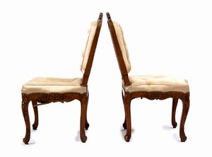 Gruppo di quattro poltrone francesi, Reggenza  - Asta  Arredi Antichi, Oggetti d'Arte, Curiosities con una selezione di tappeti - Associazione Nazionale - Case d'Asta italiane