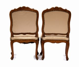 Gruppo di quattro poltrone francesi, Reggenza  - Asta  Arredi Antichi, Oggetti d'Arte, Curiosities con una selezione di tappeti - Associazione Nazionale - Case d'Asta italiane