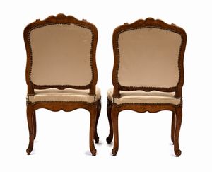 Gruppo di quattro poltrone francesi, Reggenza  - Asta  Arredi Antichi, Oggetti d'Arte, Curiosities con una selezione di tappeti - Associazione Nazionale - Case d'Asta italiane