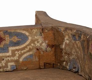 Consolle dorata Luigi XVI italiano  - Asta  Arredi Antichi, Oggetti d'Arte, Curiosities con una selezione di tappeti - Associazione Nazionale - Case d'Asta italiane