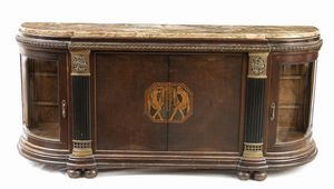 Camera da pranzo Art Dèco francese  - Asta  Arredi Antichi, Oggetti d'Arte, Curiosities con una selezione di tappeti - Associazione Nazionale - Case d'Asta italiane