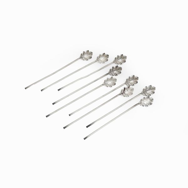 Nove cucchiai da cocktail. Argenteria italiana del XX secolo, argentiere Clementi, Bologna  - Asta Argenti e Icone - Associazione Nazionale - Case d'Asta italiane