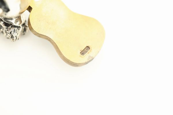 Sei sculturine di musici in argento, vermeille e bronzo. Firmati Angini. Punzone argentiere: stella 105 AR, Pietro Sorini & Casi Ilario S.d.f.  - Asta Argenti e Icone - Associazione Nazionale - Case d'Asta italiane