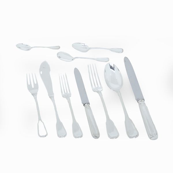 Servizio di posate per 8 persone. Argenteria italiana del XX secolo, argentiere Cesa, Alessandria  - Asta Argenti e Icone - Associazione Nazionale - Case d'Asta italiane