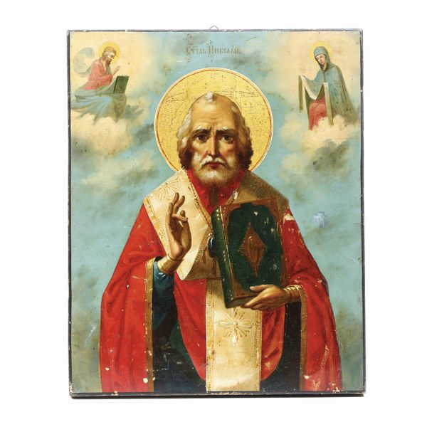 Icona. Russia fine XIX secolo  - Asta Argenti e Icone - Associazione Nazionale - Case d'Asta italiane