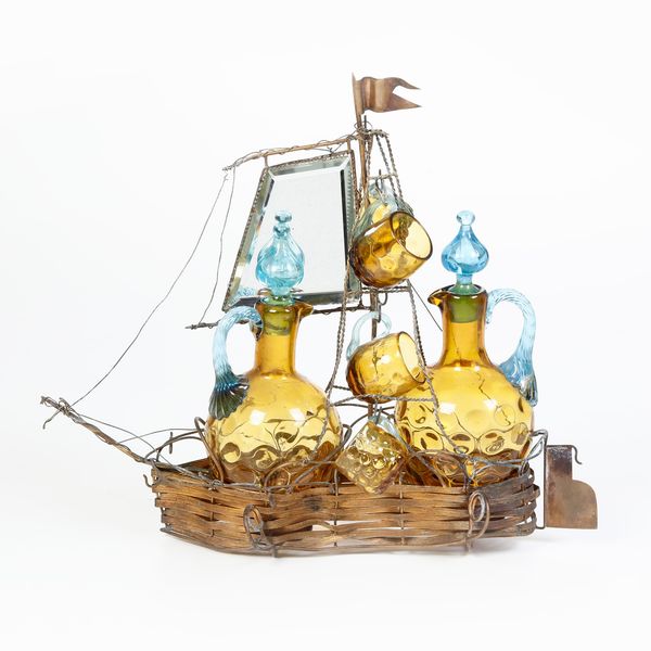 Acetoliera in metallo dorato  - Asta Argenti e Icone - Associazione Nazionale - Case d'Asta italiane