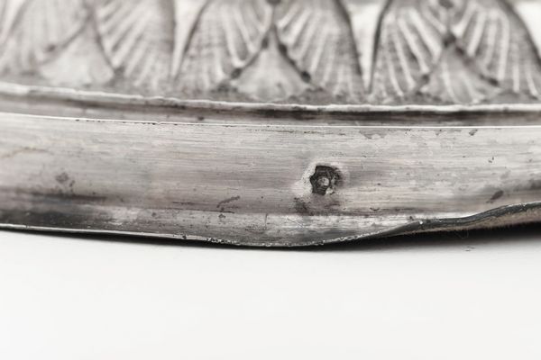 Candeliere a base esagonale, Veneto XVIII secolo e candeliere con decoro neoclassico, Stato Pontificio XIX secolo  - Asta Argenti e Icone - Associazione Nazionale - Case d'Asta italiane