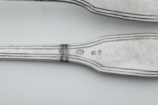 Insieme di 16 forchette. Genova, XIX secolo  - Asta Argenti e Icone - Associazione Nazionale - Case d'Asta italiane