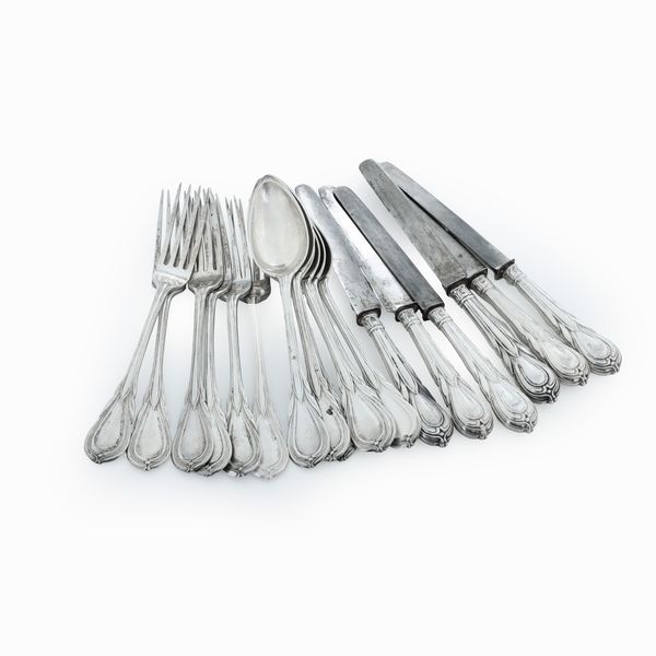 Servizio di posate. Torino XIX-XX secolo  - Asta Argenti e Icone - Associazione Nazionale - Case d'Asta italiane