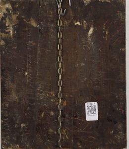 Icona a tempera su tavola raffigurante Panagia Platytera (La Deipara del Segno). Russia XIX-XX secolo  - Asta Argenti e Icone - Associazione Nazionale - Case d'Asta italiane