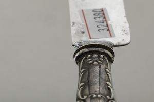 Menorah e tagliacarte, arte ebraica XIX secolo  - Asta Argenti e Icone - Associazione Nazionale - Case d'Asta italiane