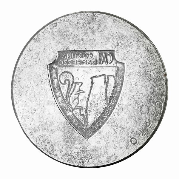 N Cai Cortina D'Ampezzo Sottosezione Scoiattoli 62 x 54 mm  - Asta Conii e Punzoni della Storica Fabbrica di Medaglie Lorioli (1919-1950) - Associazione Nazionale - Case d'Asta italiane