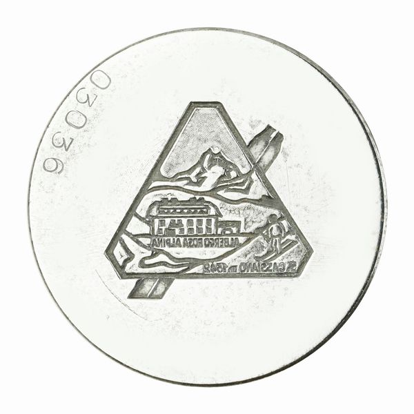 N Albergo Rosa Alpina 52 x 44 mm  - Asta Conii e Punzoni della Storica Fabbrica di Medaglie Lorioli (1919-1950) - Associazione Nazionale - Case d'Asta italiane