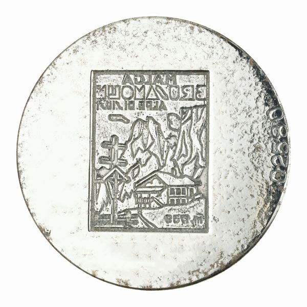 N Malga Brusamolin Alpe Di Siusi M 1739. 57 x 49 mm  - Asta Conii e Punzoni della Storica Fabbrica di Medaglie Lorioli (1919-1950) - Associazione Nazionale - Case d'Asta italiane