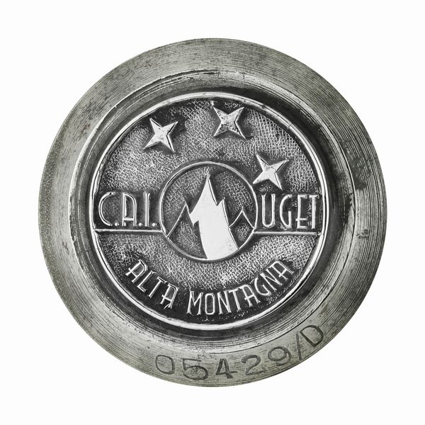 P C.A.I. Uget Alta Montagna 41 x 29 mm  - Asta Conii e Punzoni della Storica Fabbrica di Medaglie Lorioli (1919-1950) - Associazione Nazionale - Case d'Asta italiane