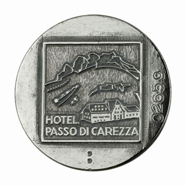 P Hotel Passo Di Carezza 46 x 41 mm  - Asta Conii e Punzoni della Storica Fabbrica di Medaglie Lorioli (1919-1950) - Associazione Nazionale - Case d'Asta italiane