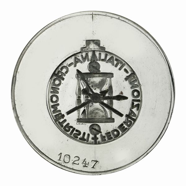 N Federazione Italiana Cronometristi 63 x 43 mm  - Asta Conii e Punzoni della Storica Fabbrica di Medaglie Lorioli (1919-1950) - Associazione Nazionale - Case d'Asta italiane