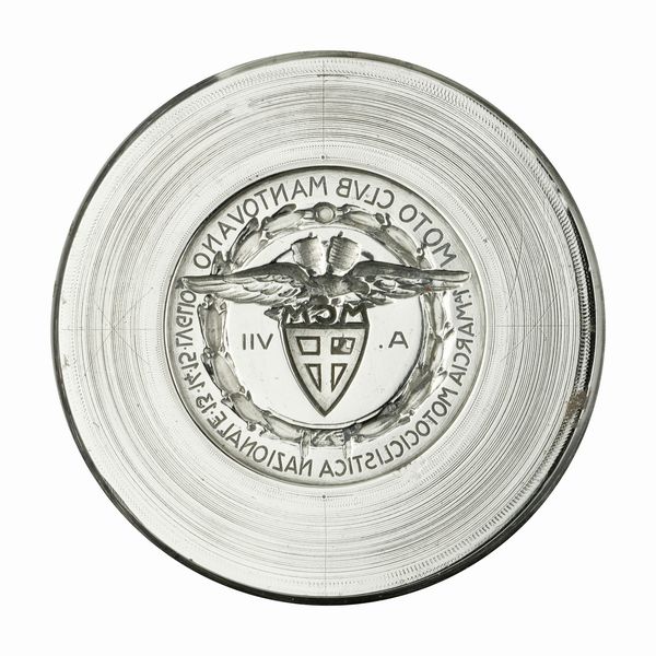 N Moto Club Mantovano Ii Marcia Motociclistica Nazionale 13-14-15 Luglio A Vii 48 x 45 mm  - Asta Conii e Punzoni della Storica Fabbrica di Medaglie Lorioli (1919-1950) - Associazione Nazionale - Case d'Asta italiane