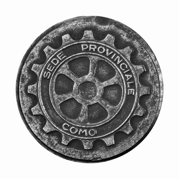 P Sede Provinciale Como (Automobile Club O Rotary?) 37 x 33 mm  - Asta Conii e Punzoni della Storica Fabbrica di Medaglie Lorioli (1919-1950) - Associazione Nazionale - Case d'Asta italiane