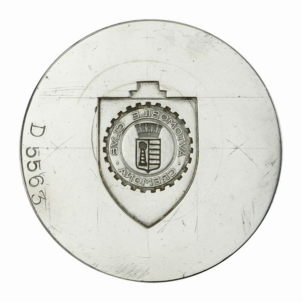 N Automobile Club Cremona 58 x 39 mm  - Asta Conii e Punzoni della Storica Fabbrica di Medaglie Lorioli (1919-1950) - Associazione Nazionale - Case d'Asta italiane