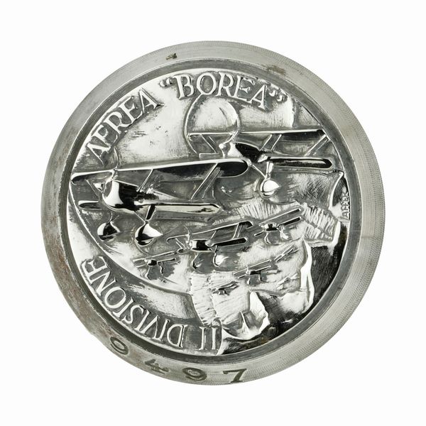 P Ii Divisione Aerea Borea 39 x 36 mm  - Asta Conii e Punzoni della Storica Fabbrica di Medaglie Lorioli (1919-1950) - Associazione Nazionale - Case d'Asta italiane